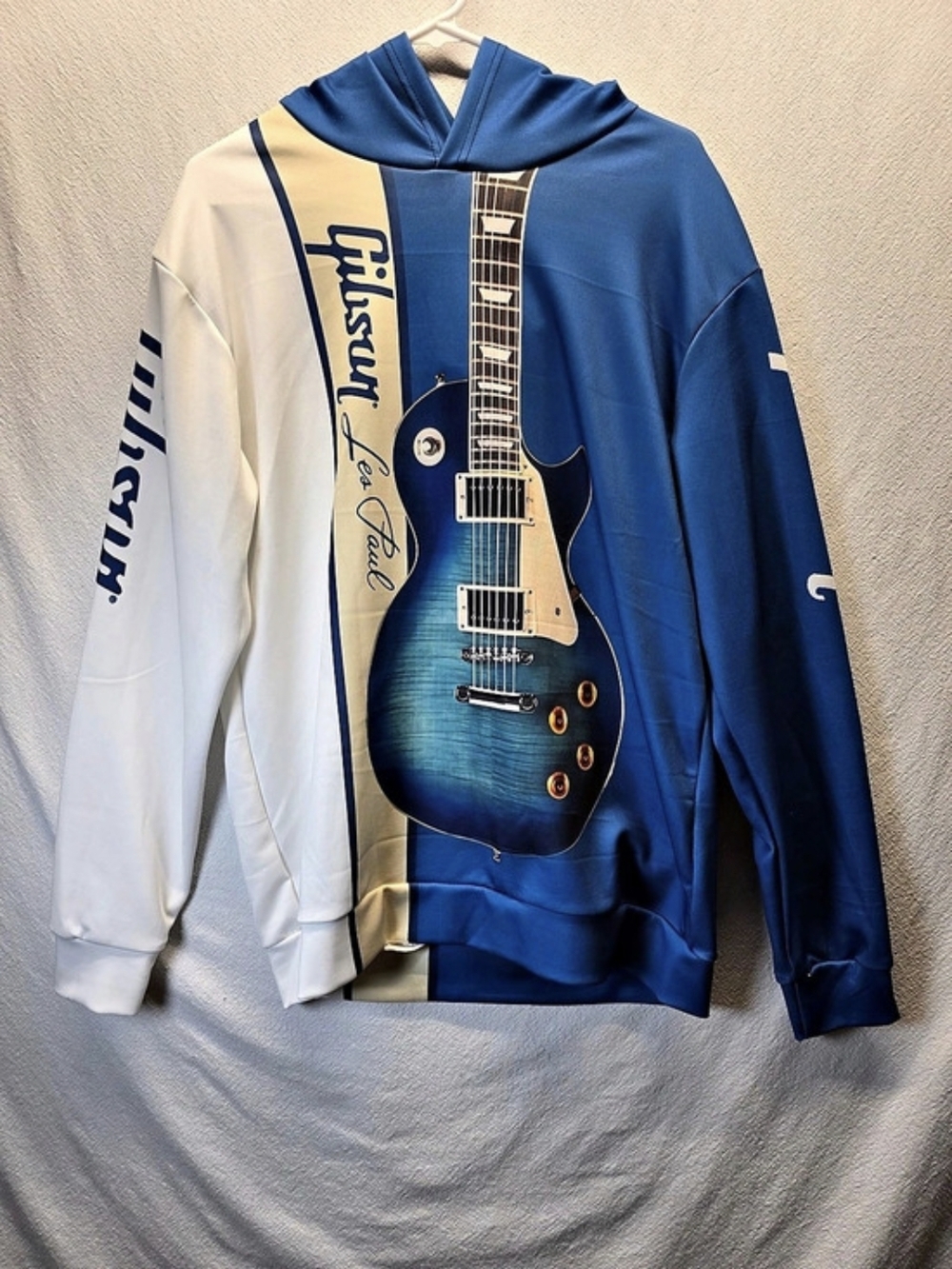 Gibson Les Paul Guitar Graphic Hoodie Size Medium Like New